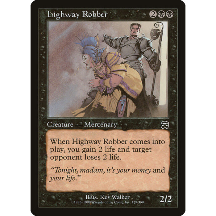 Magic: The Gathering Highway Robber (139) Moderately Played
