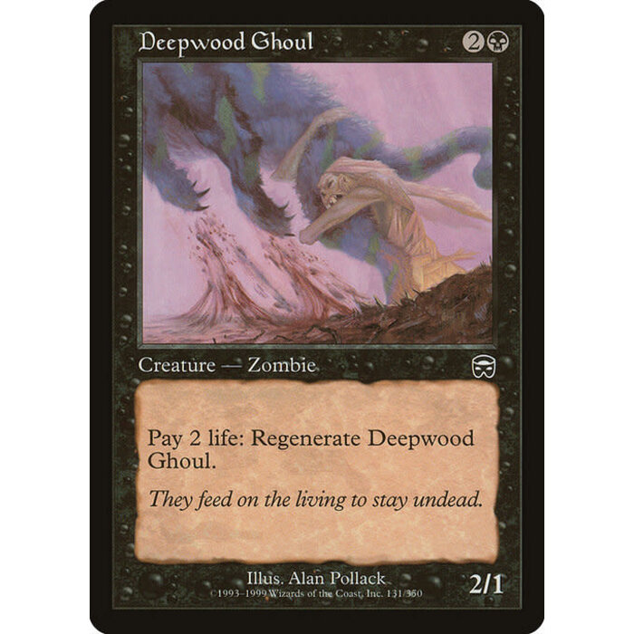 Magic: The Gathering Deepwood Ghoul (131) Lightly Played