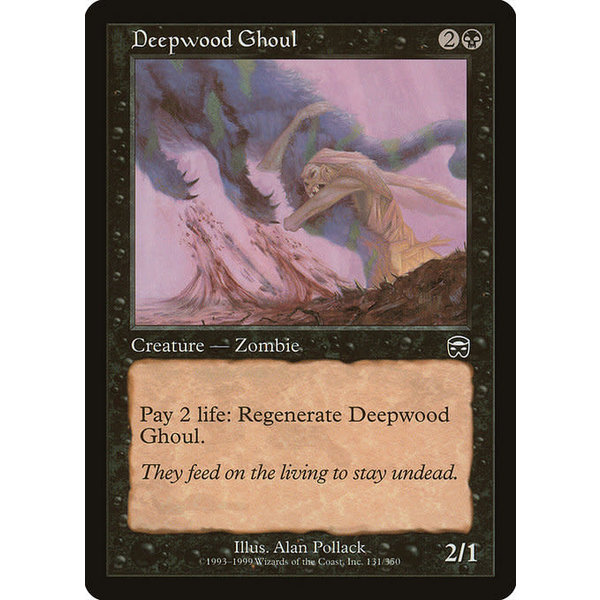 Magic: The Gathering Deepwood Ghoul (131) Moderately Played