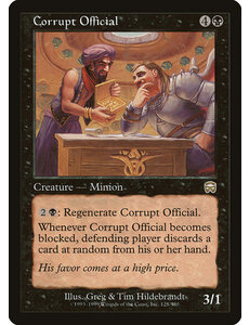Magic: The Gathering Corrupt Official (128) Lightly Played
