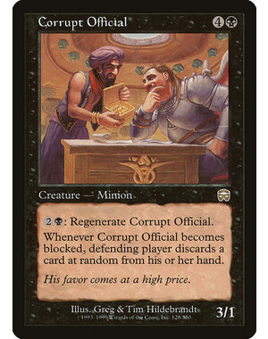 Magic: The Gathering Corrupt Official (128) Lightly Played