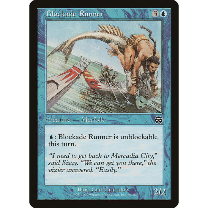 Magic: The Gathering Blockade Runner (060) Lightly Played