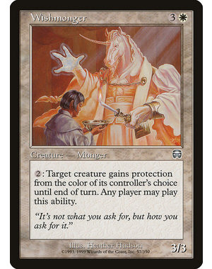 Magic: The Gathering Wishmonger (057) Moderately Played