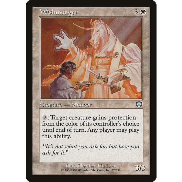 Magic: The Gathering Wishmonger (057) Moderately Played