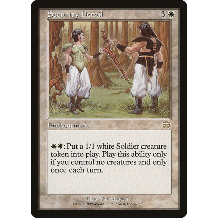 Magic: The Gathering Security Detail (047) Heavily Played