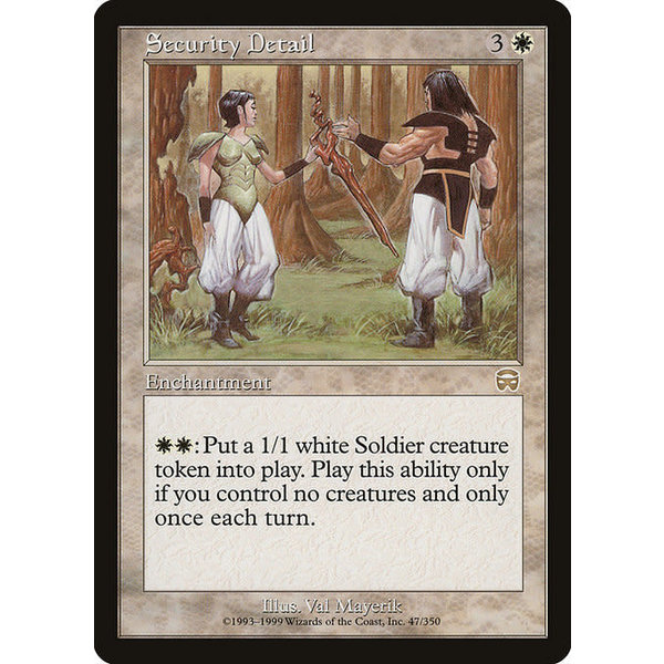 Magic: The Gathering Security Detail (047) Lightly Played