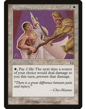 Magic: The Gathering Righteous Aura (045) Lightly Played
