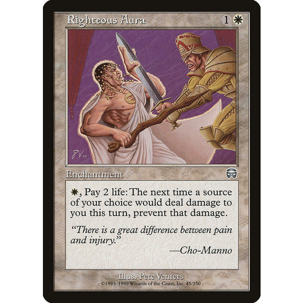 Magic: The Gathering Righteous Aura (045) Lightly Played