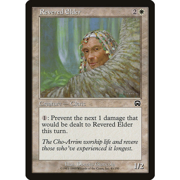 Magic: The Gathering Revered Elder (043) Moderately Played