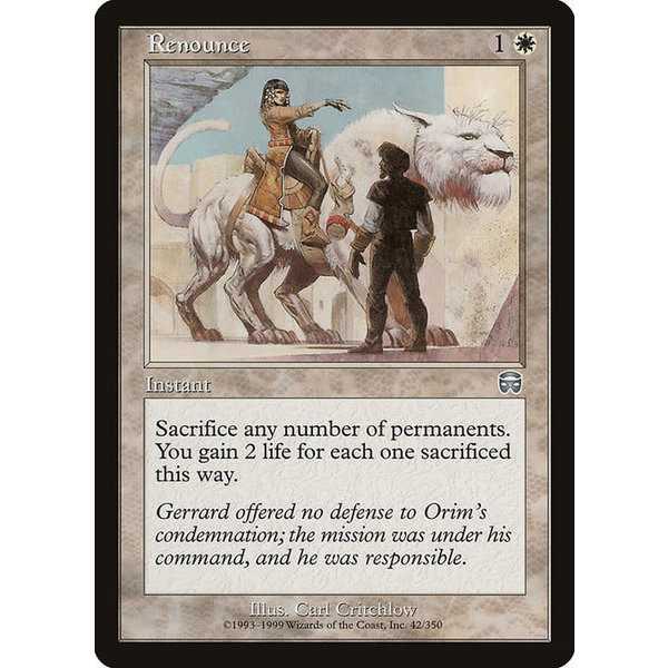 Magic: The Gathering Renounce (042) Lightly Played