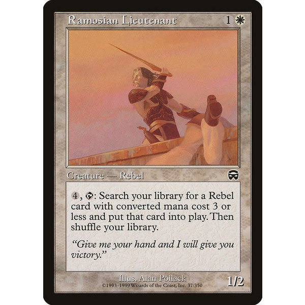 Magic: The Gathering Ramosian Lieutenant (037) Moderately Played