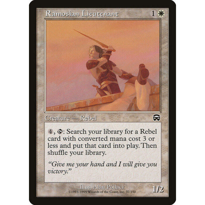 Magic: The Gathering Ramosian Lieutenant (037) Moderately Played
