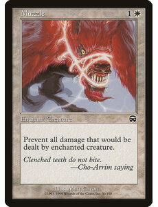 Magic: The Gathering Muzzle (030) Moderately Played