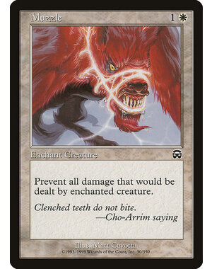 Magic: The Gathering Muzzle (030) Moderately Played