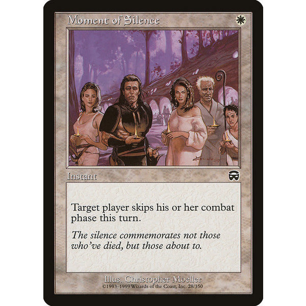 Magic: The Gathering Moment of Silence (028) Lightly Played