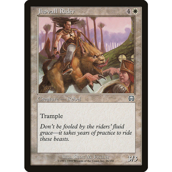 Magic: The Gathering Jhovall Rider (026) Moderately Played