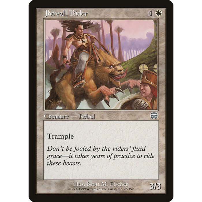 Magic: The Gathering Jhovall Rider (026) Moderately Played