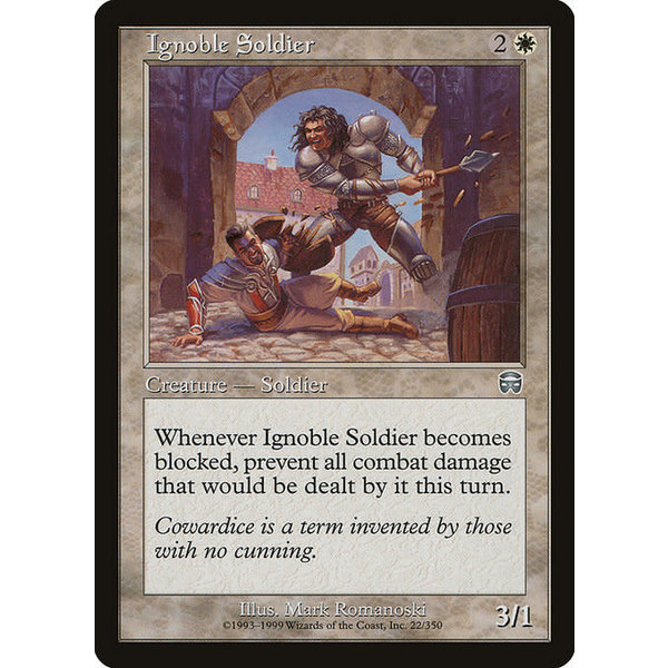 Magic: The Gathering Ignoble Soldier (022) Moderately Played