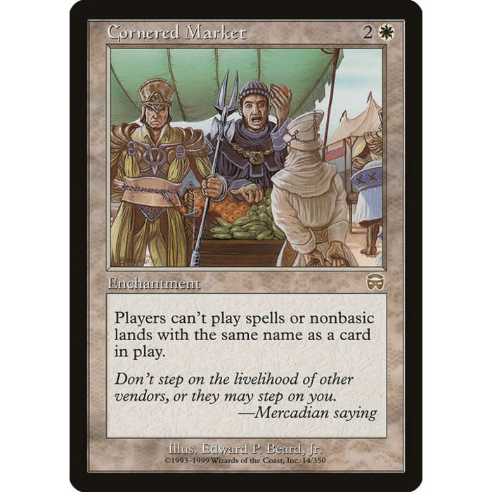 Magic: The Gathering Cornered Market (014) Moderately Played
