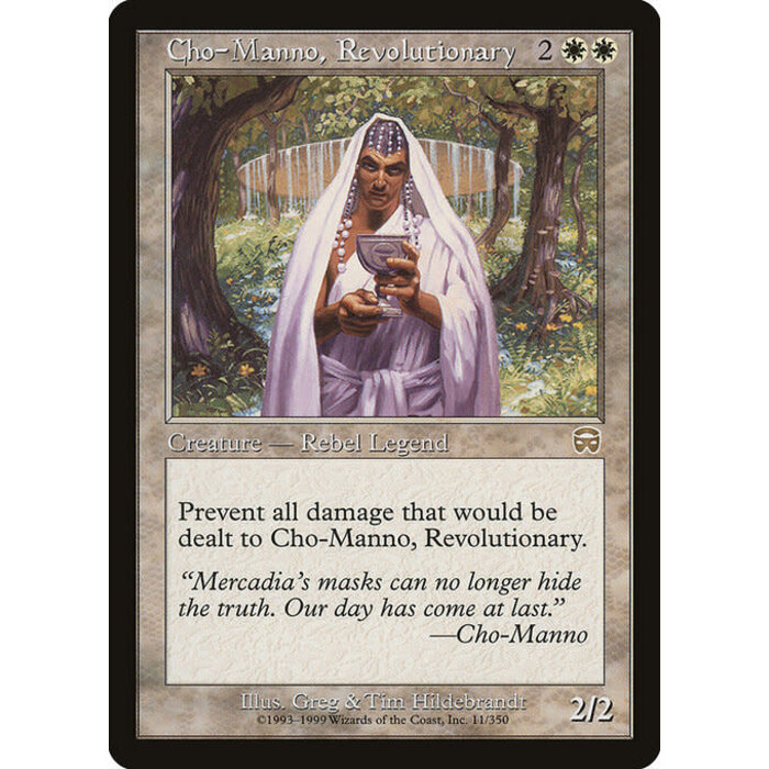 Magic: The Gathering Cho-Manno, Revolutionary (011) Moderately Played