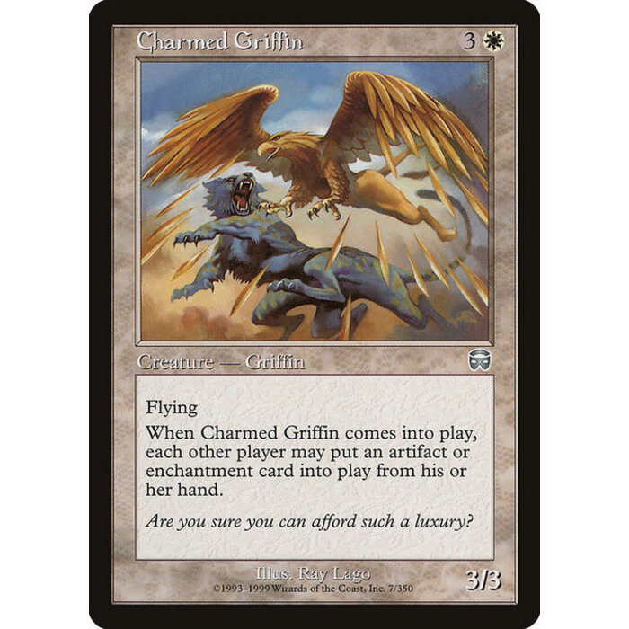 Magic: The Gathering Charmed Griffin (007) Moderately Played