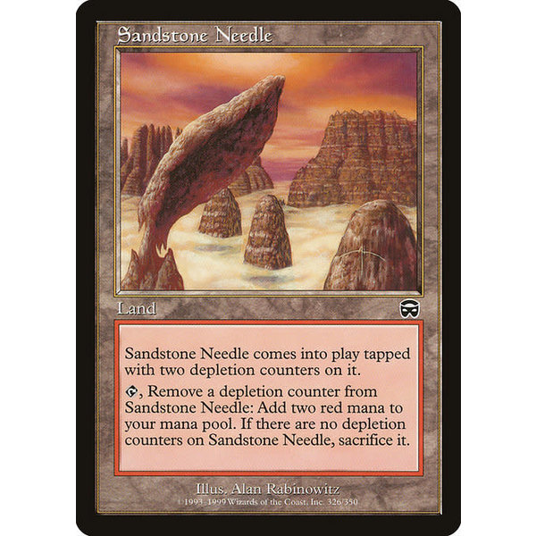 Magic: The Gathering Sandstone Needle (326) Moderately Played