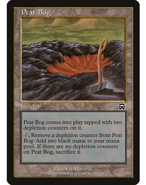 Magic: The Gathering Peat Bog (322) Heavily Played