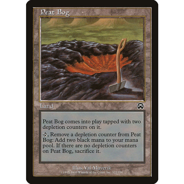 Magic: The Gathering Peat Bog (322) Heavily Played