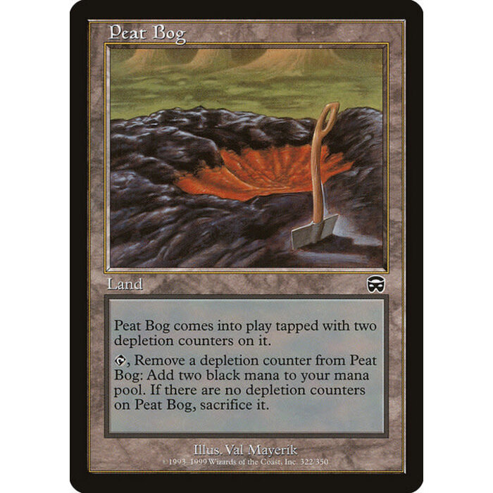 Magic: The Gathering Peat Bog (322) Heavily Played