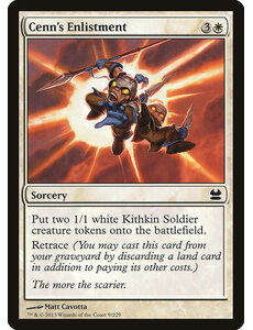 Magic: The Gathering Cenn's Enlistment (009) Moderately Played