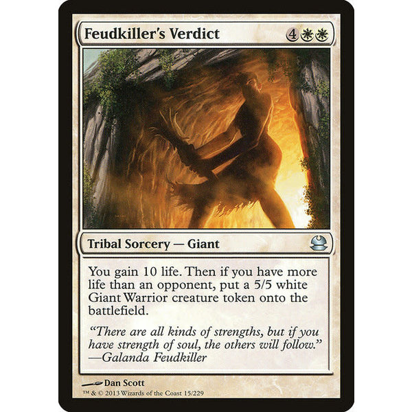 Magic: The Gathering Feudkiller's Verdict (015) Moderately Played