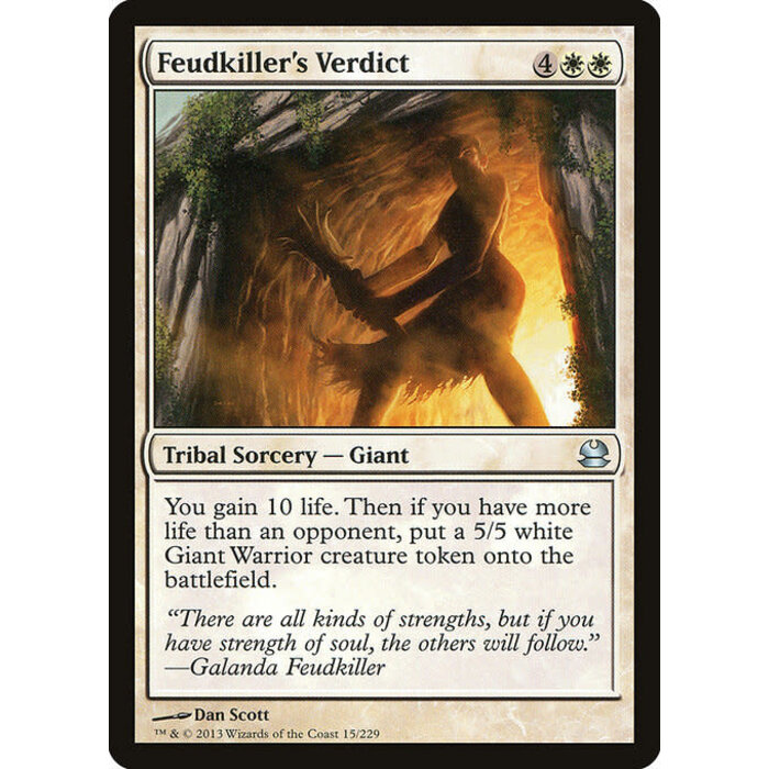 Magic: The Gathering Feudkiller's Verdict (015) Moderately Played