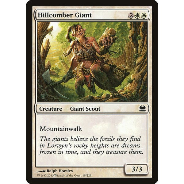 Magic: The Gathering Hillcomber Giant (018) Moderately Played