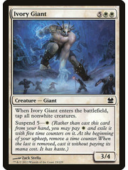 Magic: The Gathering Ivory Giant (019) Moderately Played Foil