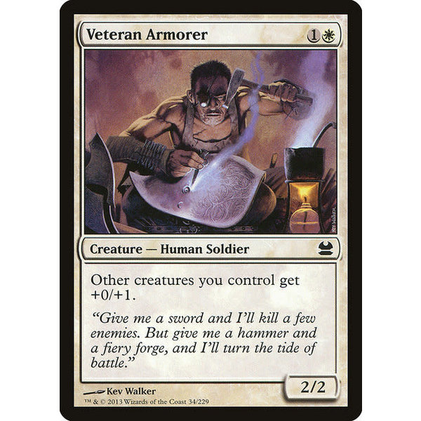 Magic: The Gathering Veteran Armorer (034) Lightly Played