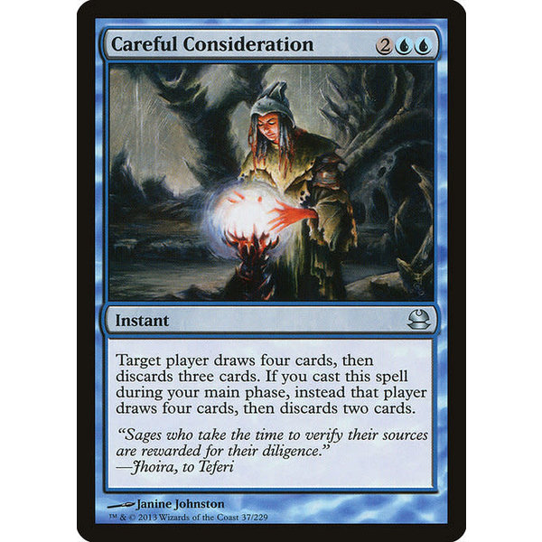 Magic: The Gathering Careful Consideration (037) Moderately Played