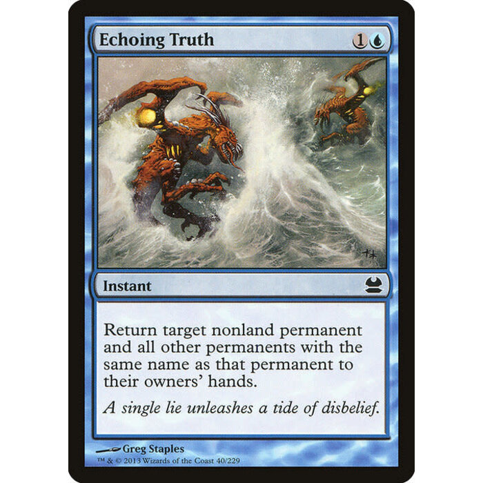 Magic: The Gathering Echoing Truth (040) Moderately Played