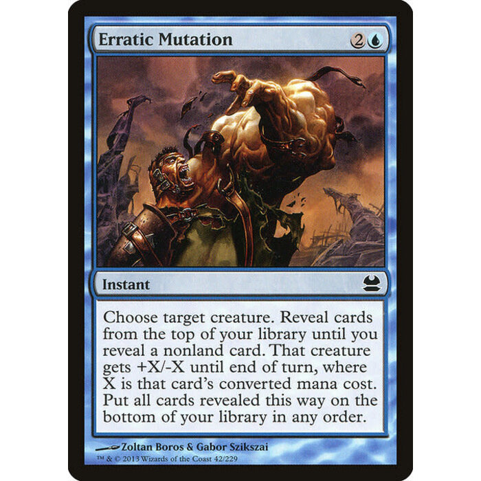 Magic: The Gathering Erratic Mutation (042) Lightly Played