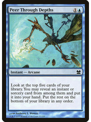 Magic: The Gathering Peer Through Depths (057) Lightly Played