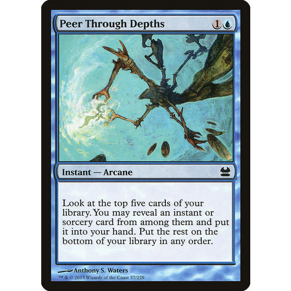 Magic: The Gathering Peer Through Depths (057) Lightly Played