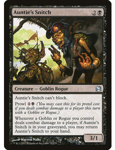 Magic: The Gathering Auntie's Snitch (072) Moderately Played