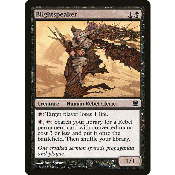 Magic: The Gathering Blightspeaker (073) Moderately Played