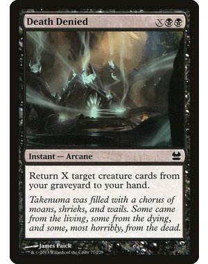 Magic: The Gathering Death Denied (077) Moderately Played