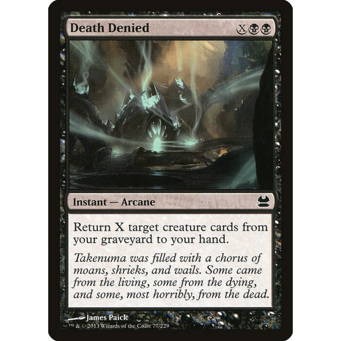 Magic: The Gathering Death Denied (077) Moderately Played