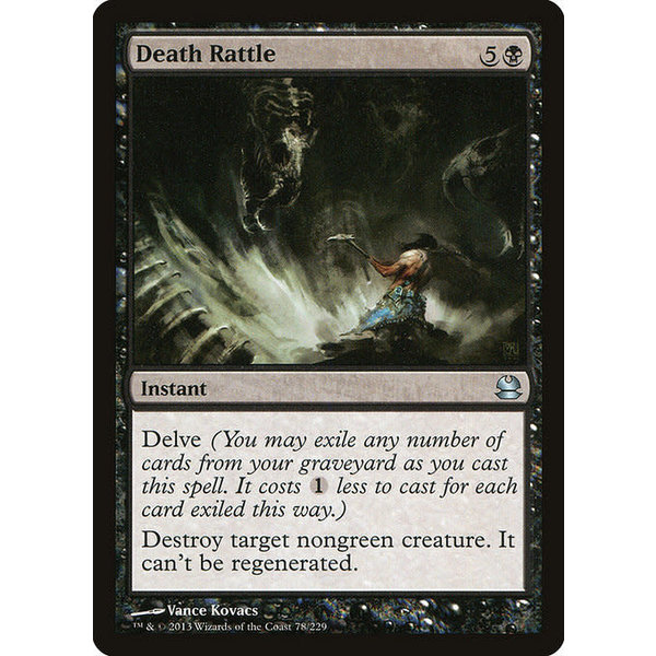 Magic: The Gathering Death Rattle (078) Moderately Played