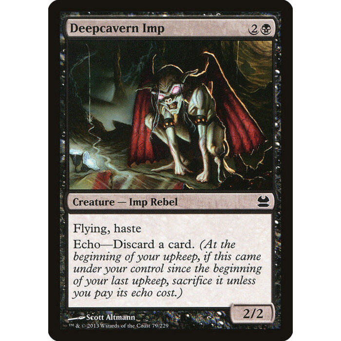 Magic: The Gathering Deepcavern Imp (079) Moderately Played