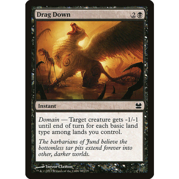 Magic: The Gathering Drag Down (080) Moderately Played
