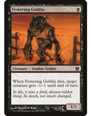 Magic: The Gathering Festering Goblin (087) Moderately Played