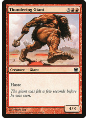 Magic: The Gathering Thundering Giant (136) Moderately Played