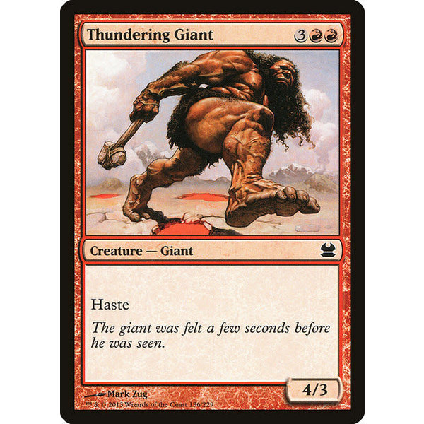 Magic: The Gathering Thundering Giant (136) Moderately Played